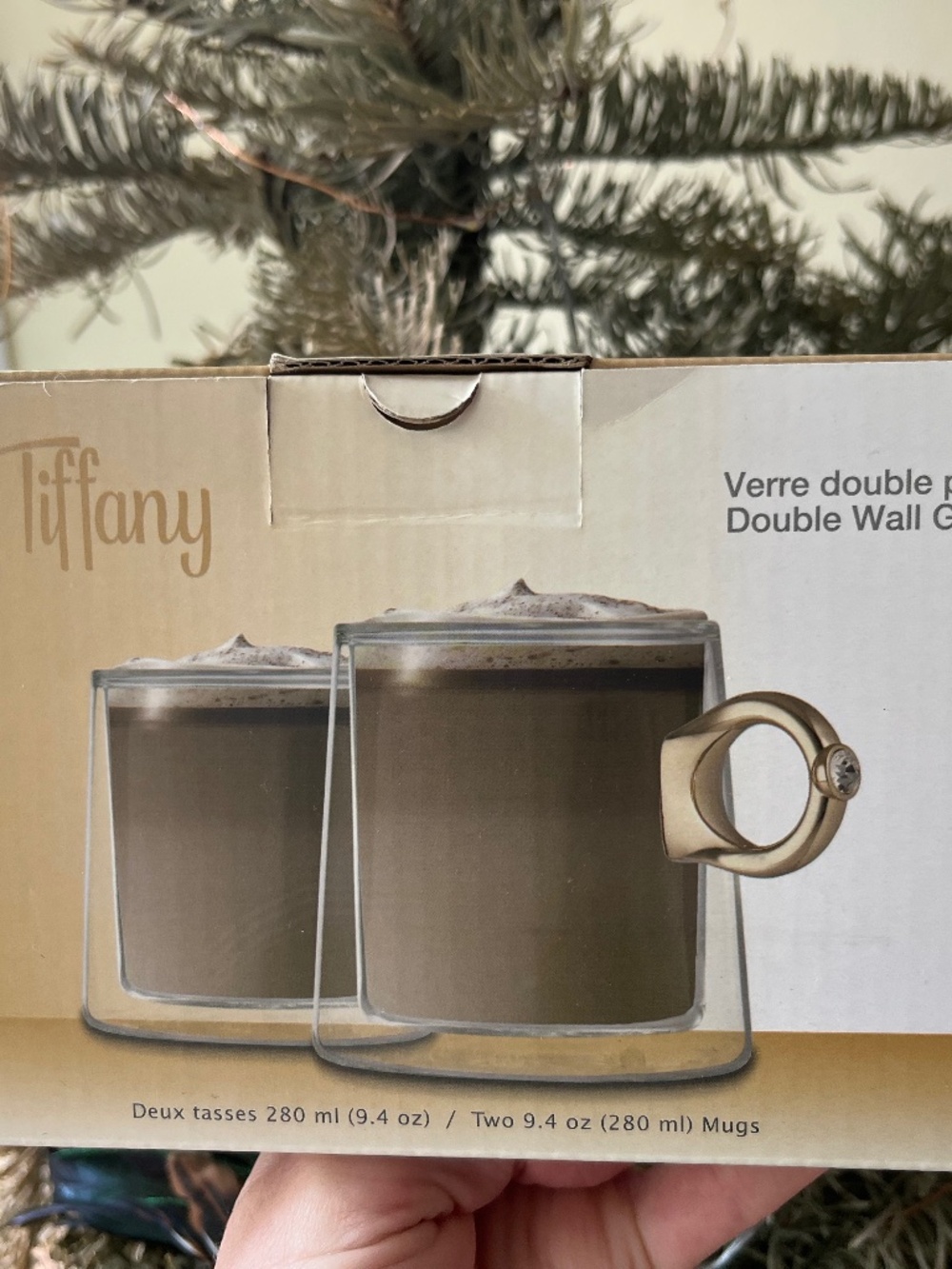 New Double wall glass cups fancy
